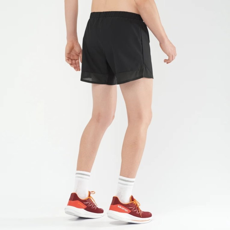 Black Salomon Cross Rebel 5'' Men's Shorts | IE DC1839